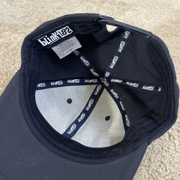 Vintage Y2K Blink 182 Hot Topic Snapback Baseball Cap Navy Hat OSFA - Picture 4 of 5